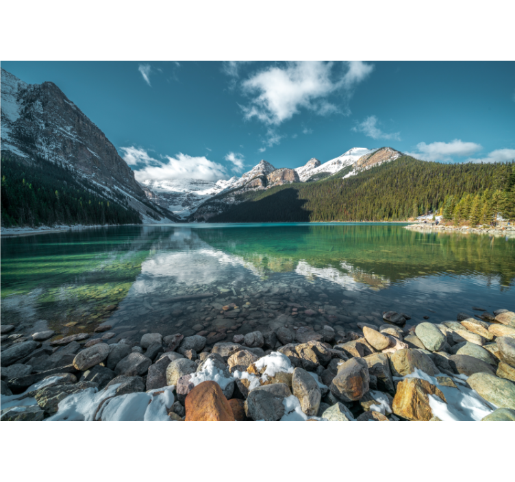 Sky lake and mountains Sky Wall Mural - TenStickers