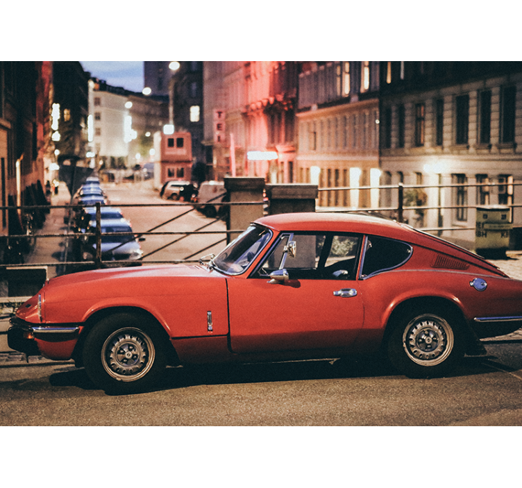 Timeless Crimson Automobile wall mural vehicle - TenStickers