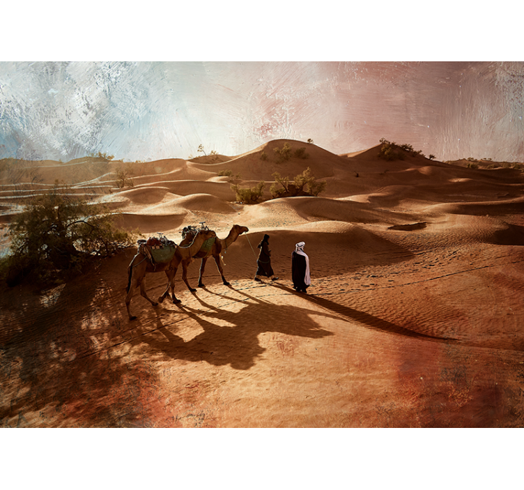 Desert caravan journey desert wall mural - TenStickers