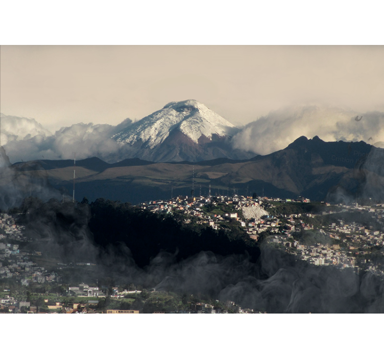 Icy Mountain Landscape wall mural mountain - TenStickers