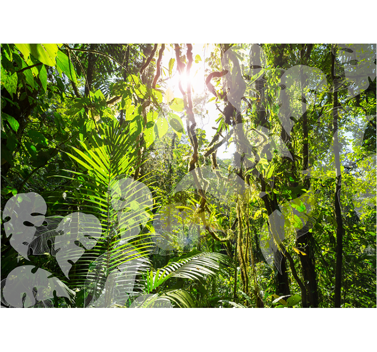 Green Amazone Forest Wall Mural - TenStickers