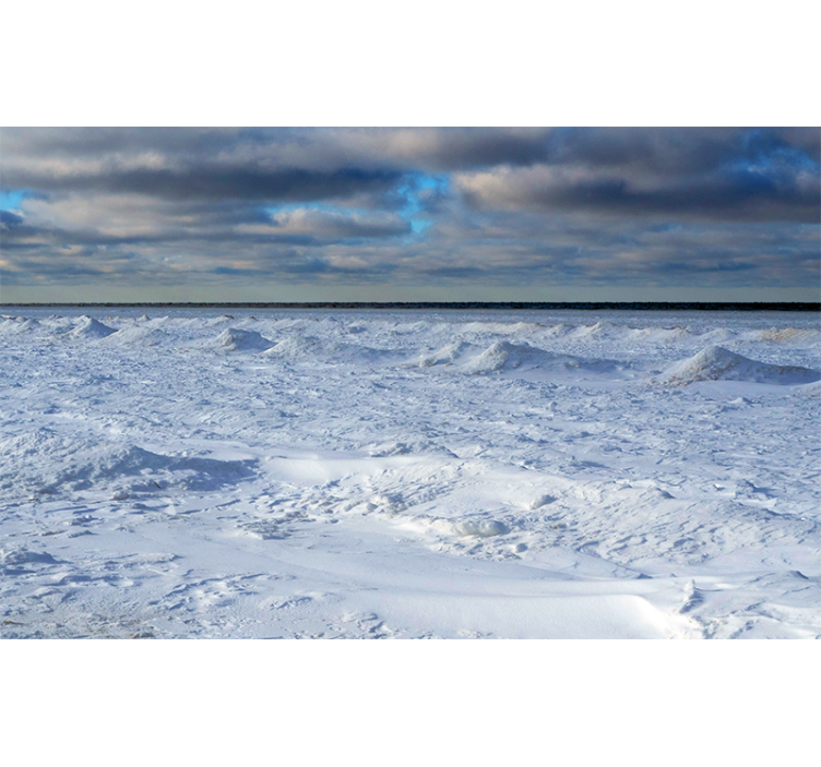 Frozen horizon wall mural nature - TenStickers