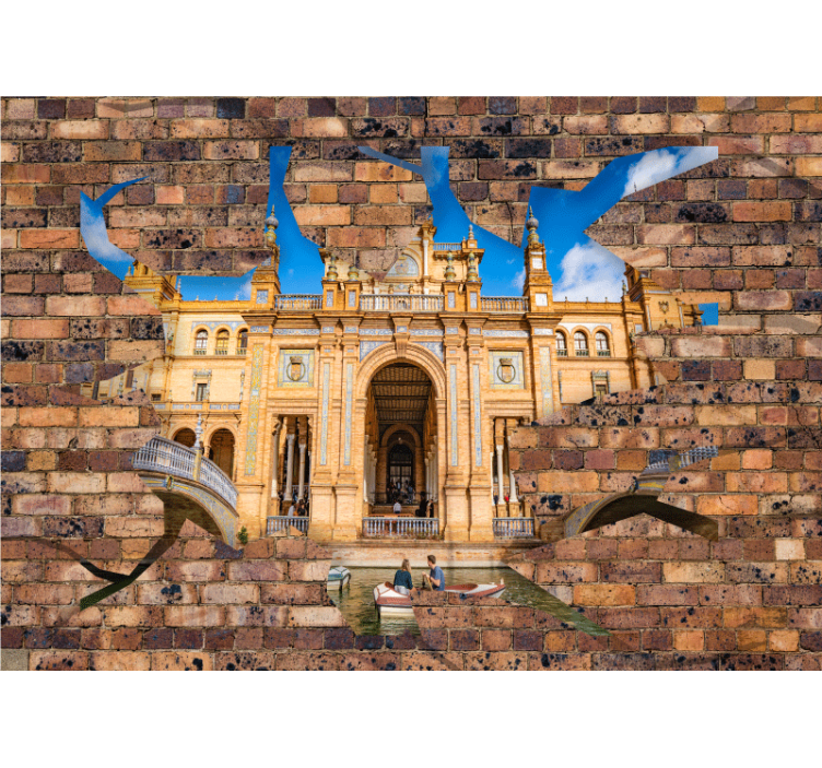 City wall mural seville's architectural beauty - TenStickers