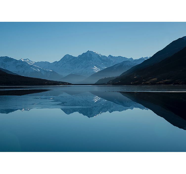 Wall mural mountain serene mountain reflections - TenStickers