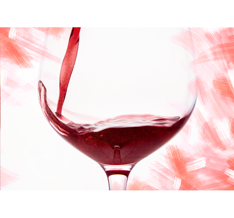 Close up red wine Kitchen Wall Mural - TenStickers