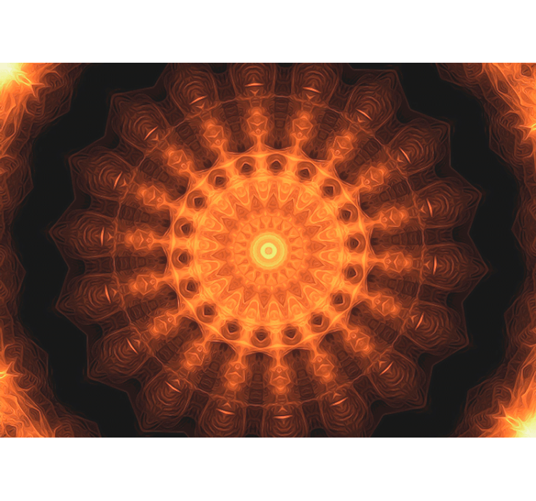 Painted sunrise Mandala Wall Mural - TenStickers