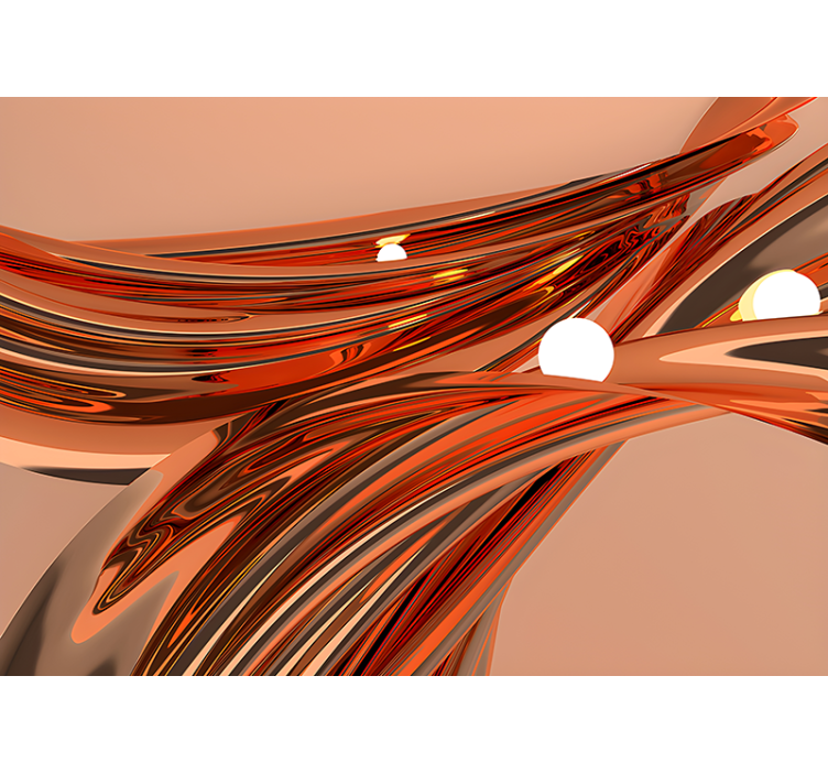 Elegant pattern of bowls 3D Wall Mural - TenStickers