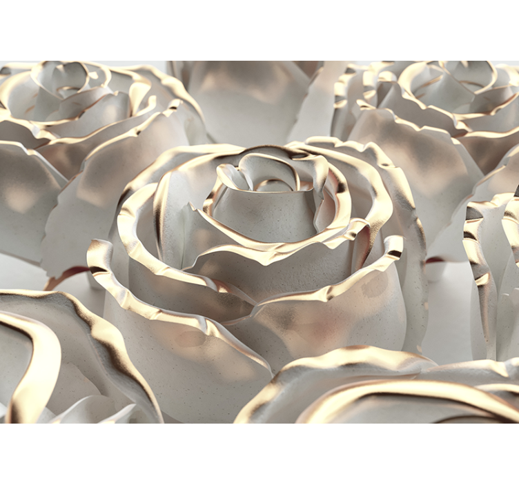 Elegant Rose Formation wall mural roses - TenStickers