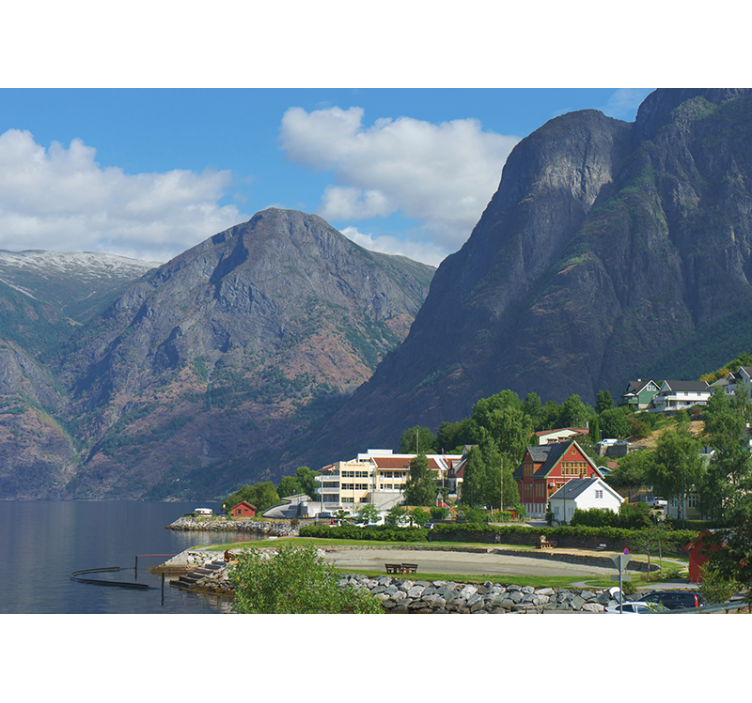 Dreamy Norway landscape nature wall mural - TenStickers