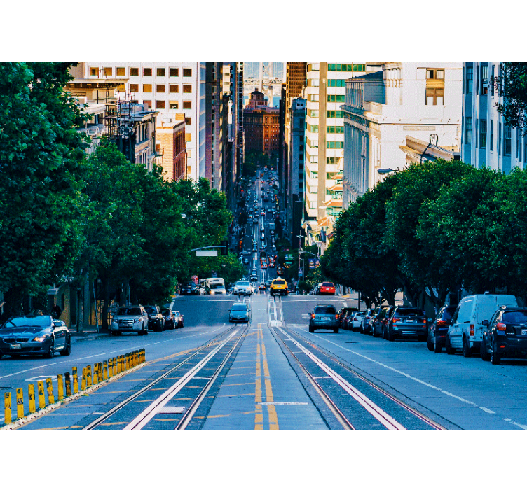 3D San Francisco's street 3D Wall Mural - TenStickers