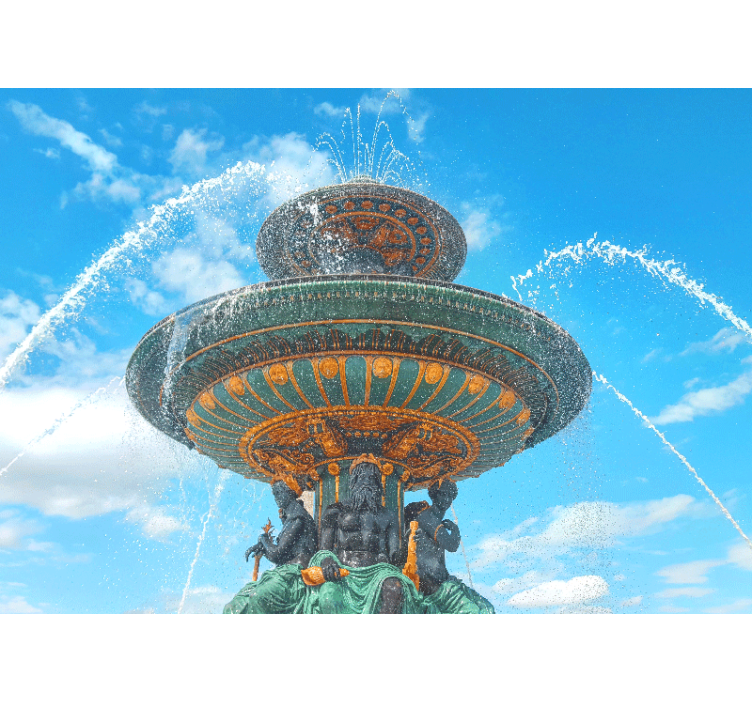 The fountains Place de la Concorde  wall mural - TenStickers