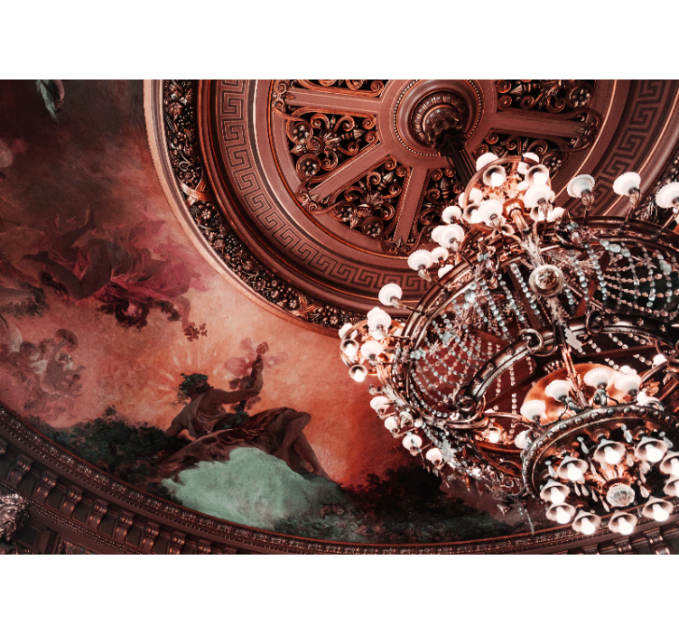 Opulent chandelier detail other wall mural - TenStickers
