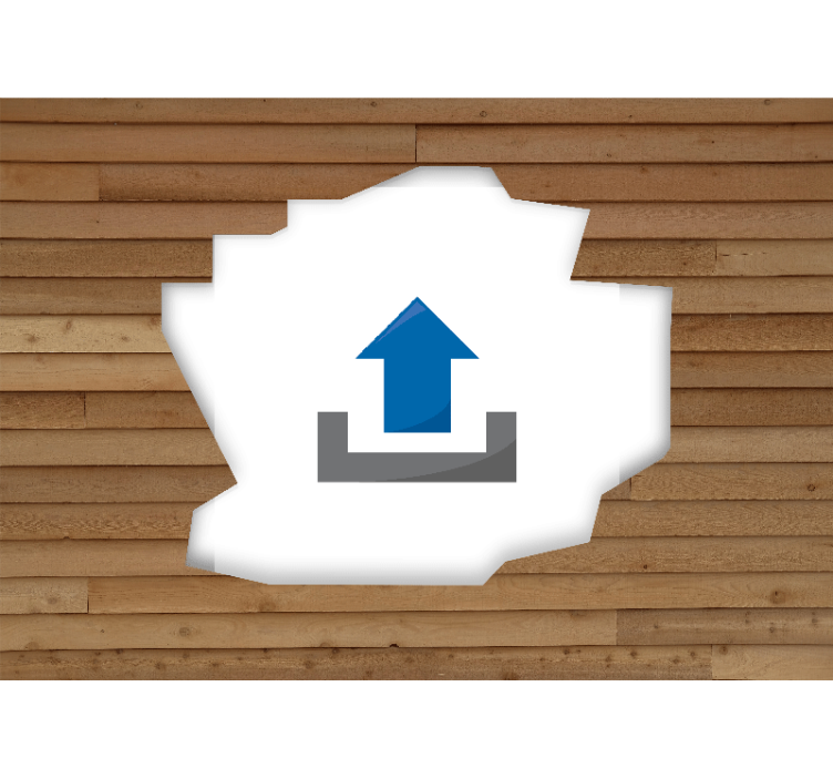 Broken wall wood with photo custom wall mural - TenStickers