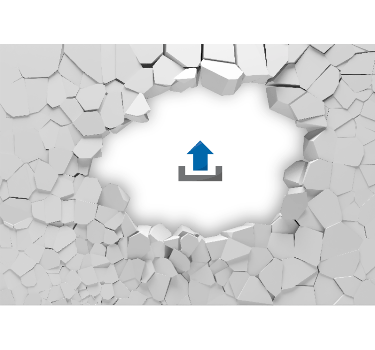 Broken wall 3d bricks custom wall mural - TenStickers