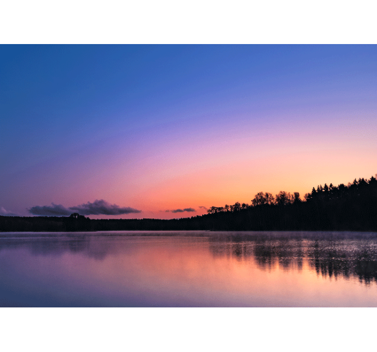 Sunset Mazury Lake  lake wall mural - TenStickers