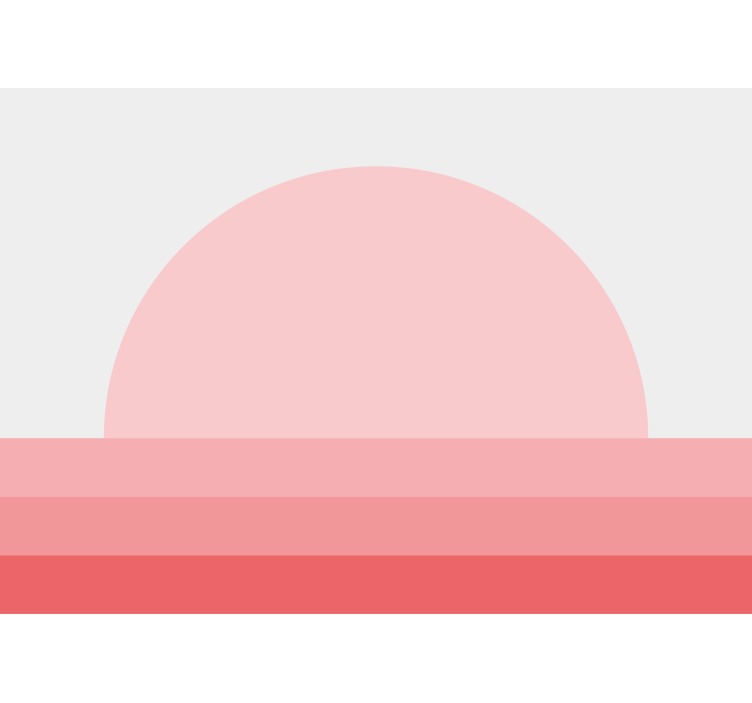 Flower wall mural sunset flower arrangement - TenStickers