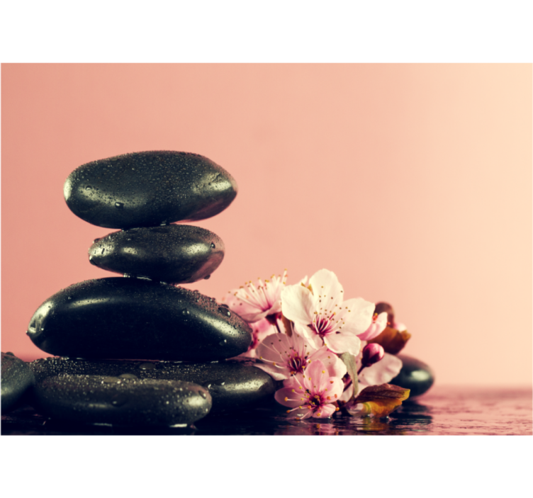 soothing landscape wall mural - TenStickers