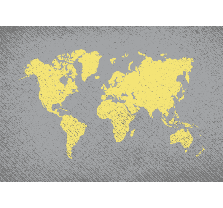 World map wallpaper world outline map - TenStickers