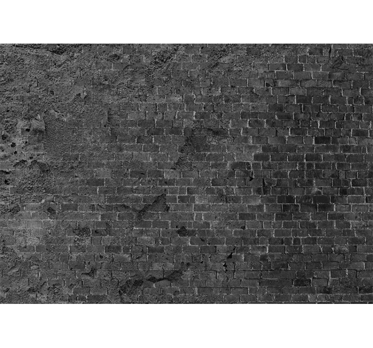 Brick mural wallpaper rough brick surface - TenStickers