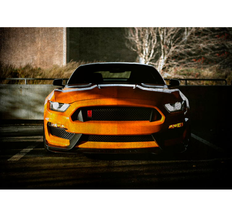 Sleek muscle car wall mural vehicle - TenStickers
