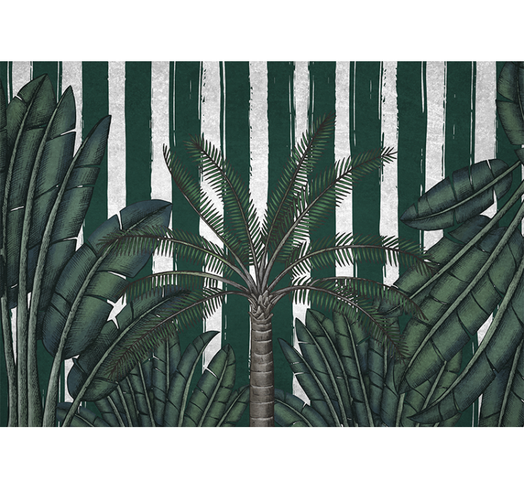 Lush Tropical Foliage wall mural nature - TenStickers