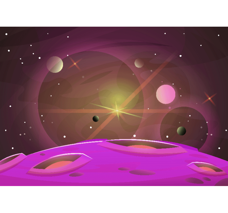 Space wall mural cosmic celestial view - TenStickers