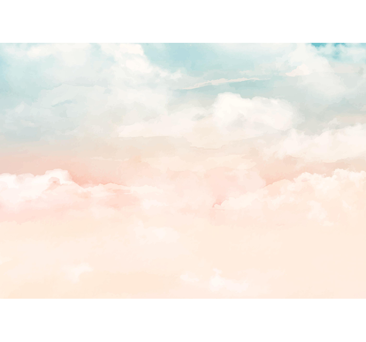Sky wall mural soft cloudscape view - TenStickers