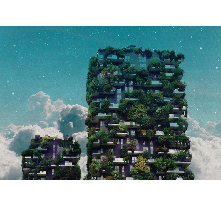 Wall mural nature green vertical garden - TenStickers