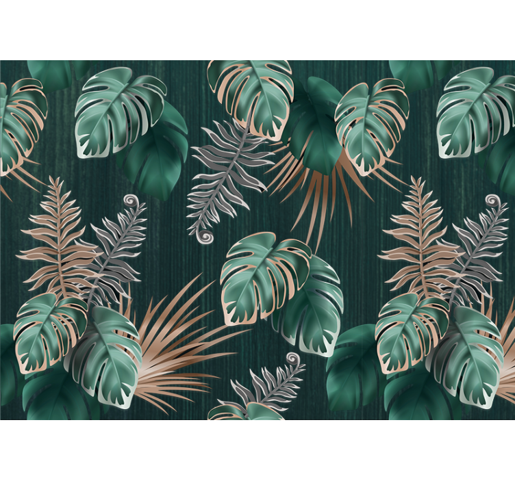 Wall mural nature tropical leaf inspirations - TenStickers