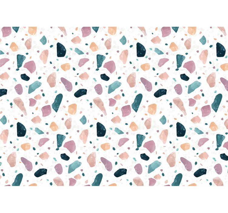 Original terrazzo pattern Bathroom Murals - TenStickers