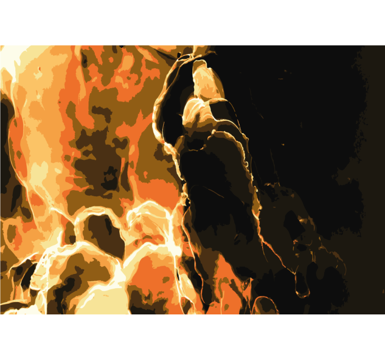 Abstract wall mural in fiery abstract pattern - TenStickers