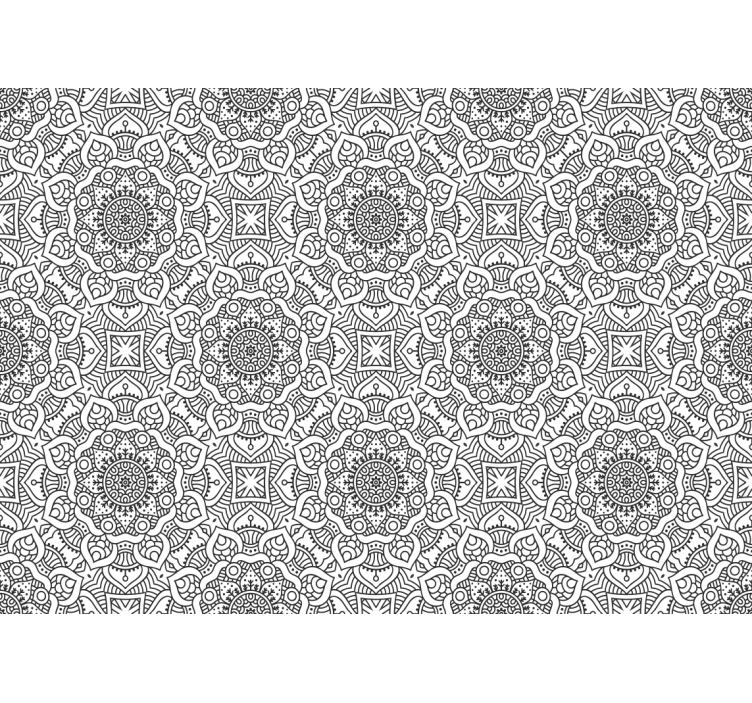 Detailed indian ornamental Mandala Wall Mural - TenStickers