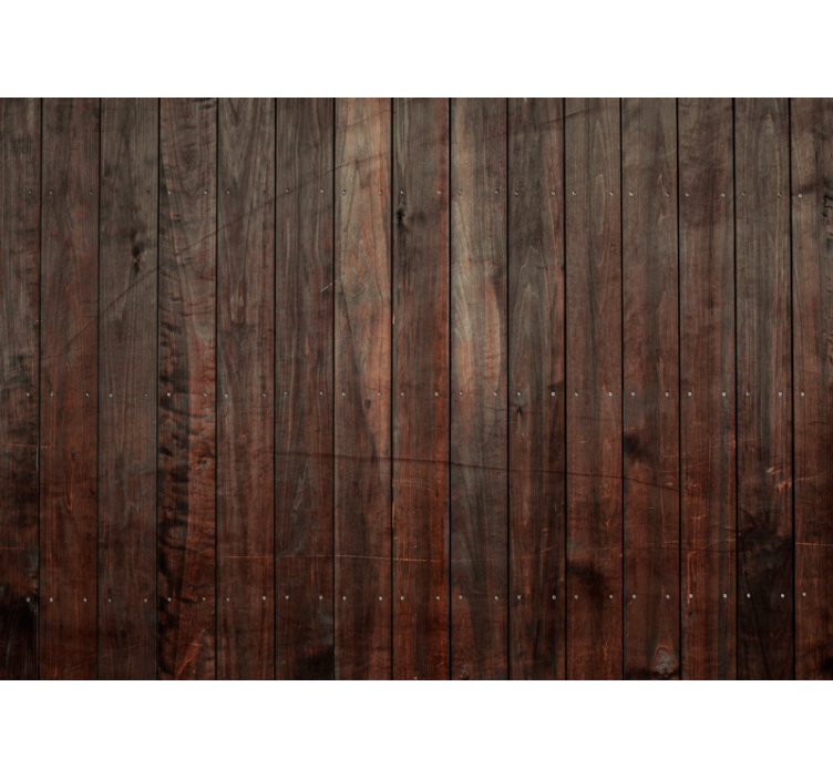 Brown vertical planks with texture Wall Mural - TenStickers