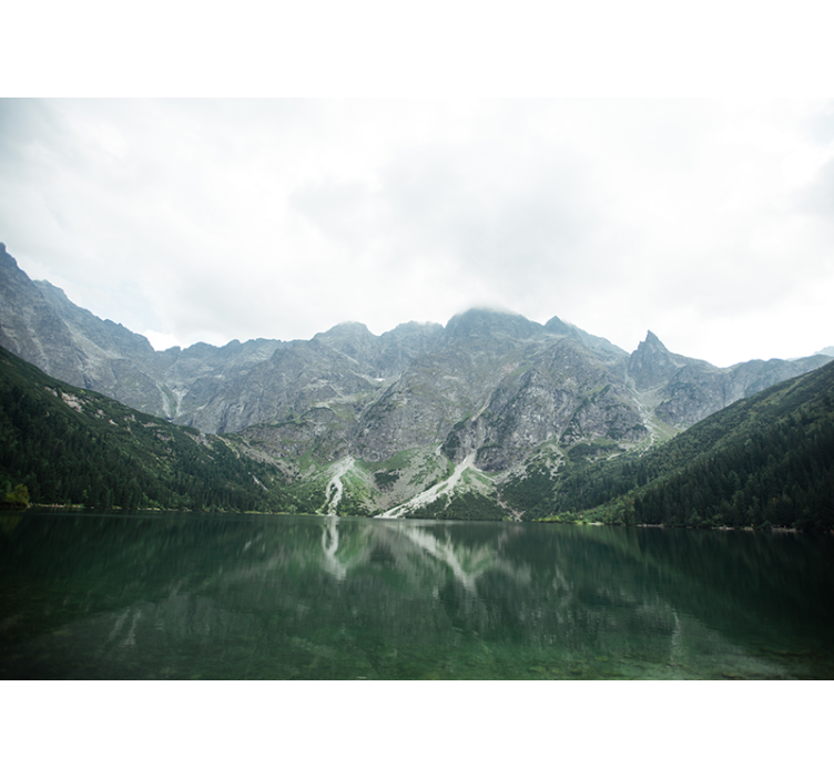 Landscape wall mural magnificent mountain reflection - TenStickers