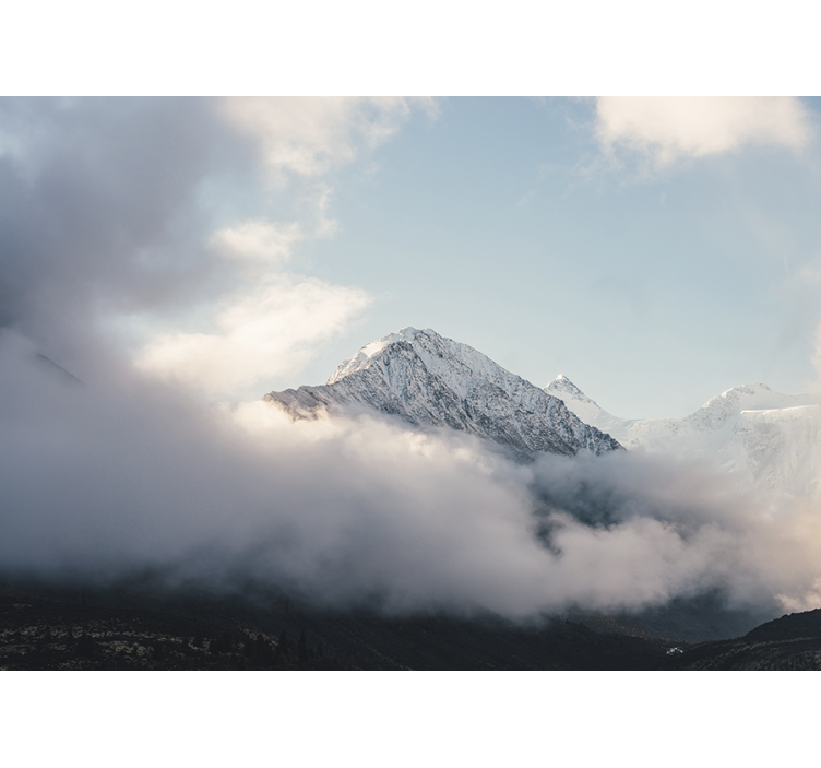 Wall mural mountain grand frosty peaks - TenStickers