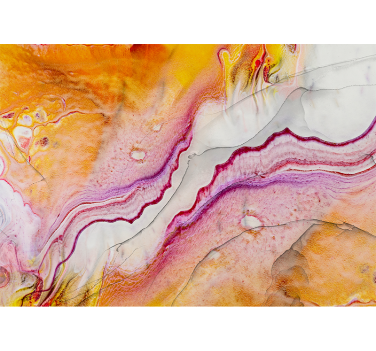 Abstract wall mural with lively flowing designs - TenStickers