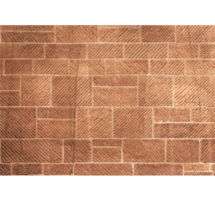 Mural stone wall with textured stone design - TenStickers