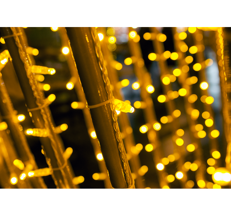 Tiny lights in the dark Bedroom Mural Wallpaper - TenStickers