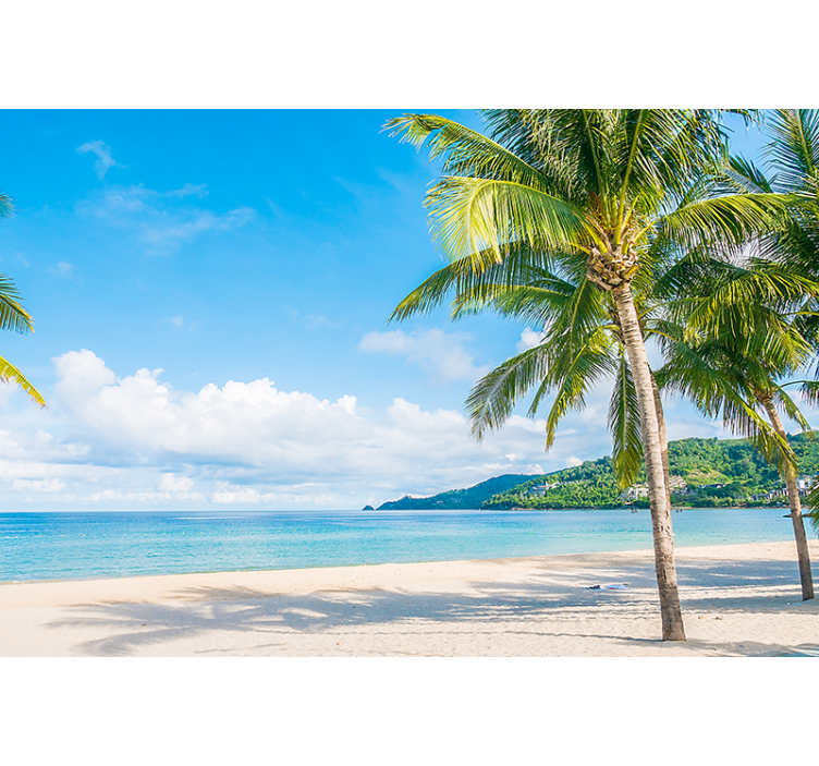 Wall mural nature tropical shore retreat - TenStickers