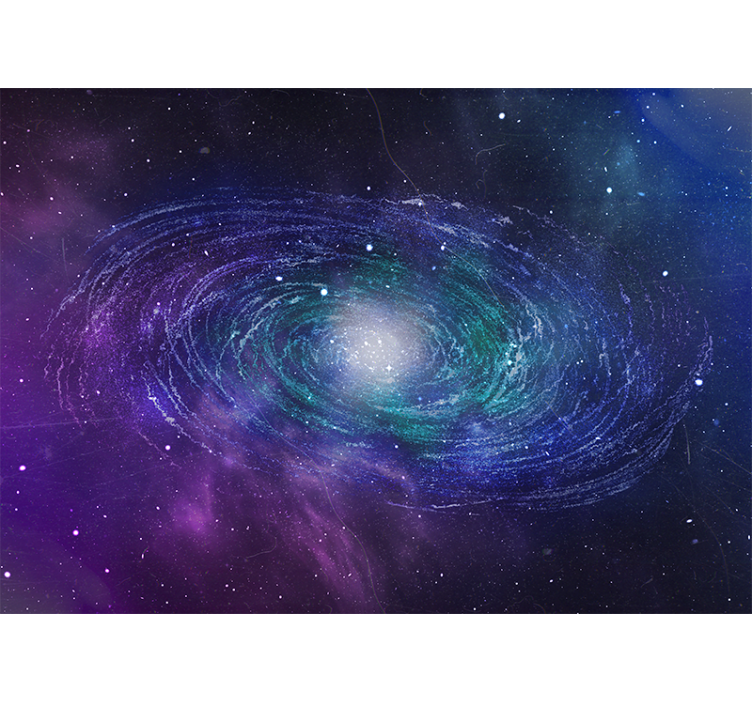 Space wall mural cosmic spin - TenStickers
