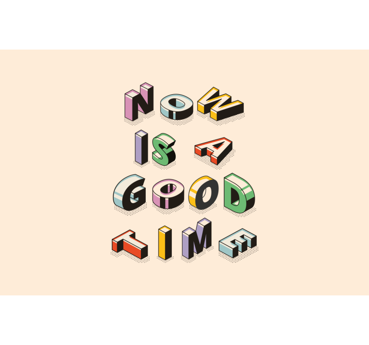 3d colourful text Teenage Wall Murals - TenStickers