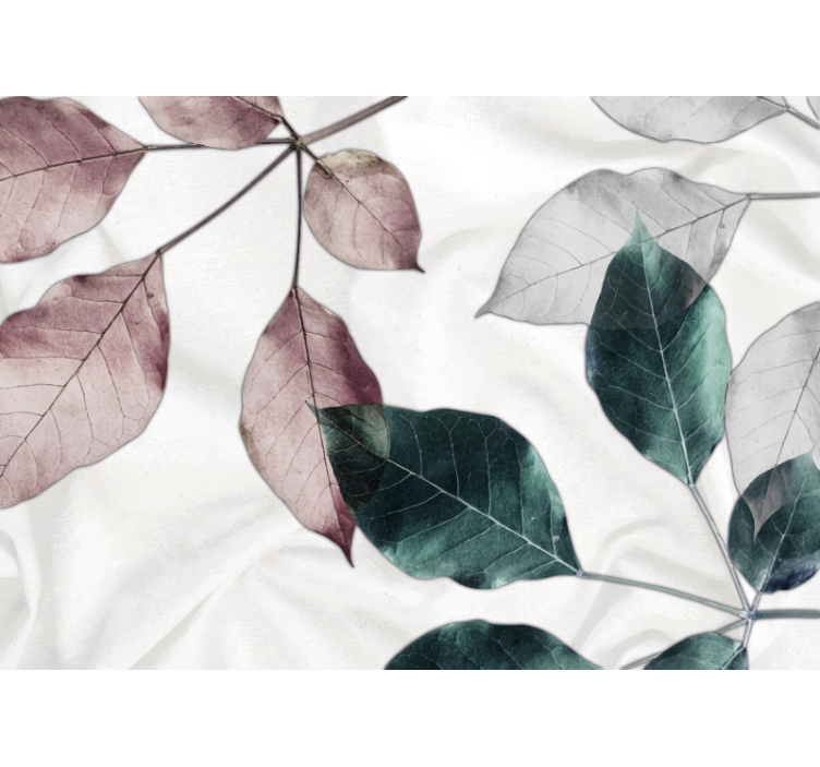 Jungle tropical leaves nature wall mural - TenStickers