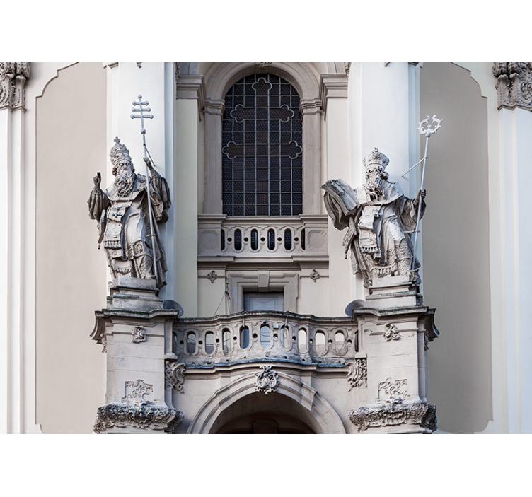 Classic art wall mural statues of kings - TenStickers