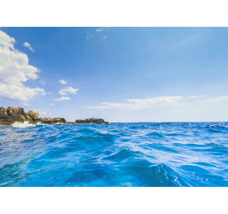 Under the sea wall mural coastal wave serenity - TenStickers