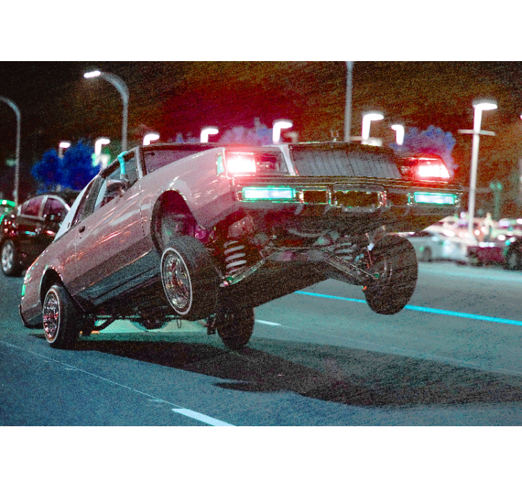 Wall mural vehicle classic car stunt - TenStickers