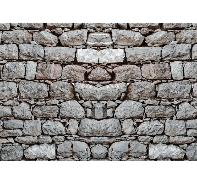 Mural stone wall with rough rock finish - TenStickers
