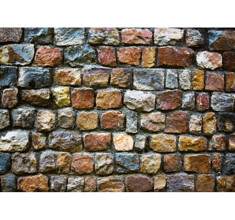 Mural stone wall natural stone finish - TenStickers