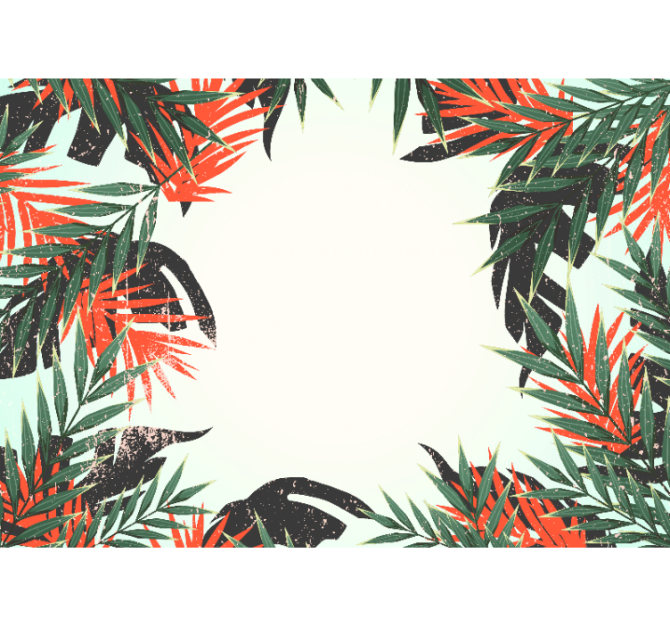 Wall mural nature tropical large leaves - TenStickers