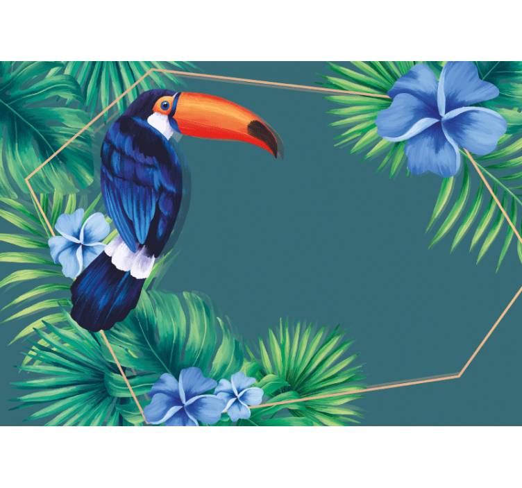 Animals wall mural tropical toucan bird - TenStickers
