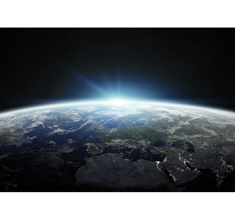 Earth Perspective View space wall mural - TenStickers